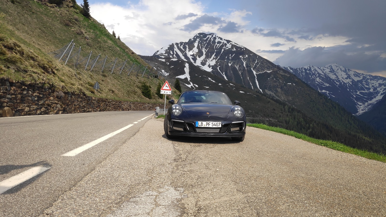Mountain pass driving